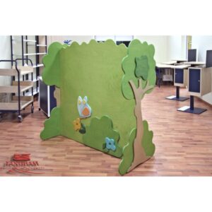 Espositore Boschetto divisorio tematico bifrontale in legno multistrato By Habitat per Bambini di 2H arredi per asilo