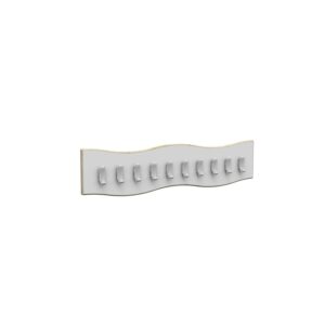 Fascia Zigzag a 10 ganci appendiabiti sagomata in legno 100 x 2 x 23 cm By Habitat per Bambini di 2H arredi per asilo