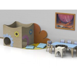 I giochi di ruolo Margherita Tana con 2 passaggi e piccola zona morbida esterna By Habitat per Bambini di 2H arredi per asilo