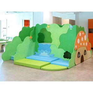Il Bosco degli gnomi Struttura gioco polifunzionale in legno multistrato By Habitat per Bambini di 2H arredi per asilo