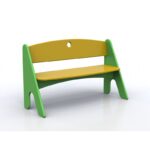 Panca a 3 posti Garden bicolore in polietilene 100 x 37 x 62 cm By Habitat per Bambini di 2H arredi per asilo