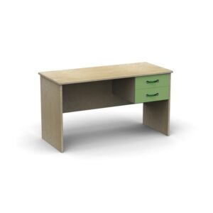 Scrivania Rialto con cassettiera a due cassetti in materiale melaminico By Habitat per Bambini di 2H arredi per asilo