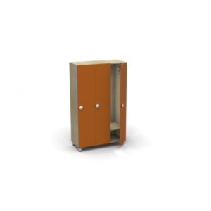 Spogliatoio Rialto 3 posti con ripiani interni e serratura materiale melaminico By Habitat per Bambini di 2H arredi per asilo