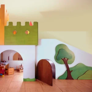 Struttura gioco polifunzionale Il Castello incantato in legno multistrato