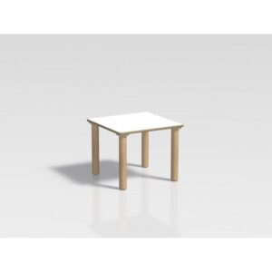 Tavolo quadrato Ovvio in legno con rivestimento in laminato in varie dimensioni By Habitat per Bambini di 2H arredi per asilo