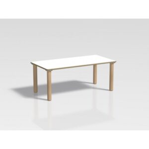 Tavolo rettangolare Ovvio in legno rivestito in laminato in varie dimensioni By Habitat per Bambini di 2H arredi per asilo