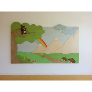 Pannellatura Maxipuzzle tematica a parete o divisoria realizzata su misura