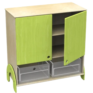 ba0216 Mobile contenitore Lalla con ante e vano a giorno inferiore in legno multistrato_habitat_per_bambini_by_2h_srl_arredi_per_asilo
