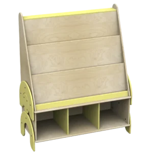 ba0311 Libreria Lalla a 3 piani inclinati superiori e 3 vani a giorno inferiori _habitat_per_bambini_by_2h_srl_arredi_per_asilo