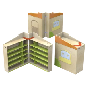 bc0111-b Mobile contenitore Nascondino carrellato e chiudibile con 8 ripiani interni_habitat_per_bambini_by_2h_srl_arredi_per_asilo